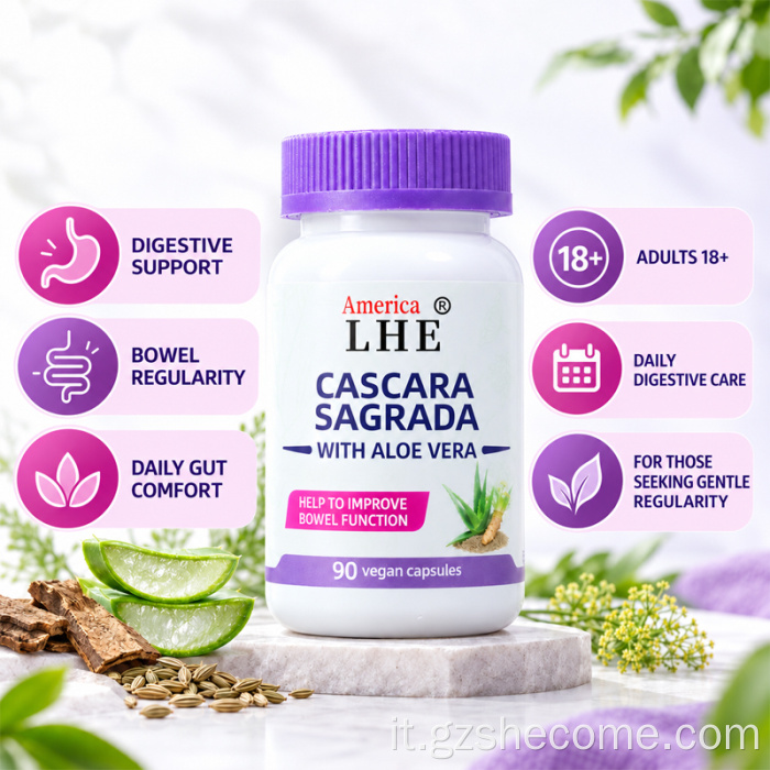Shecome Cascara Sagrada Capsule Supporto digestivo